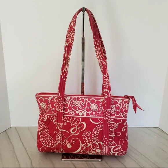 Vera Bradley • Retired Twirly Birds Pink Mini Hipster Bag - Picture 1 of 9